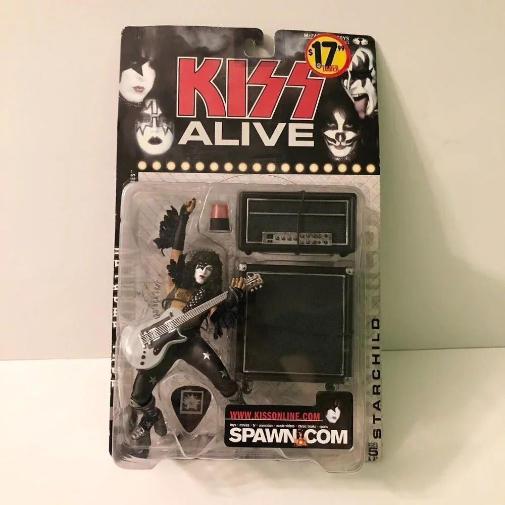 2000 KISS Band Paul Stanley Starchild Alive McFarlane Spawn Action Figure